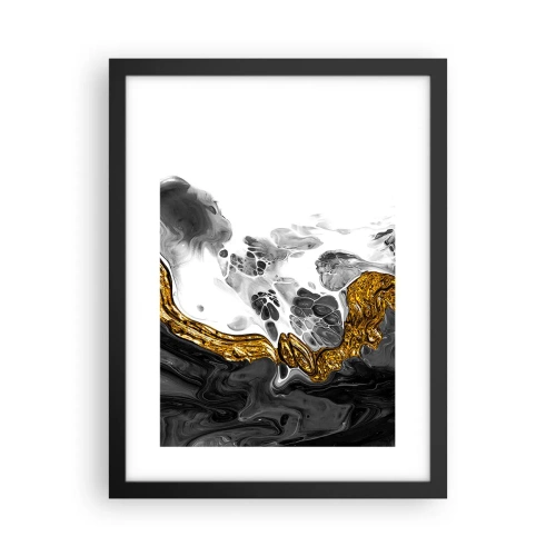 Affisch i svart ram - Organisk komposition - 30x40 cm