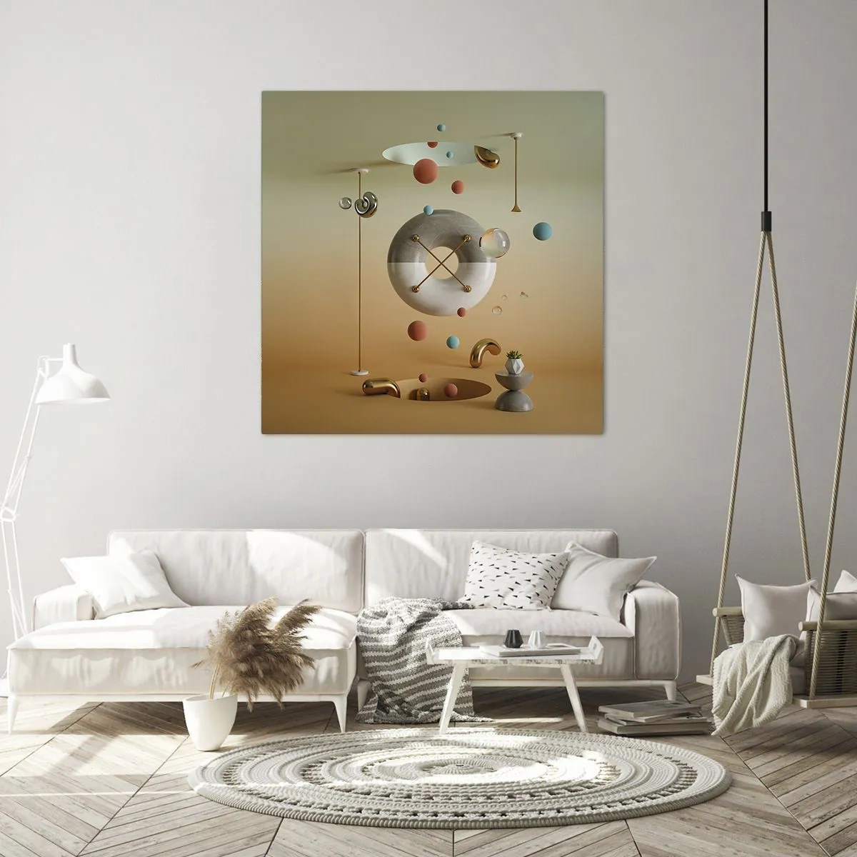 Canvastavla - Bild på duk - Vad som helst kan hända - 60x60 cm