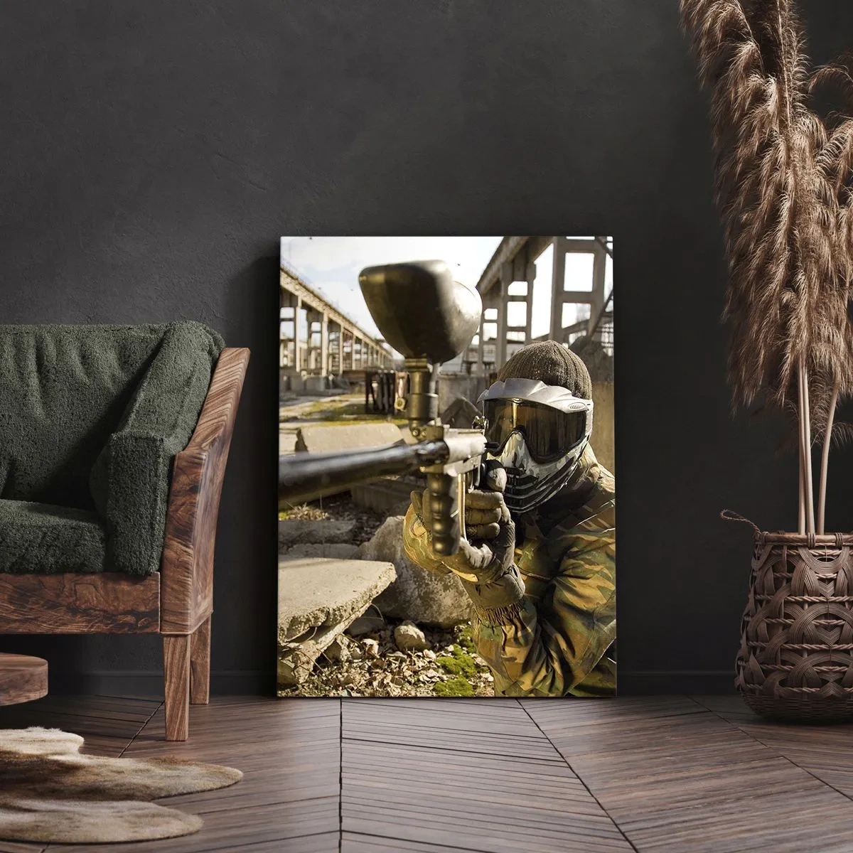 Canvastavla - Bild på duk - Du kan också bli hjälte - 65x120 cm