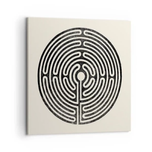 Canvastavla - Bild på duk - Mystisk ordning - 60x60 cm