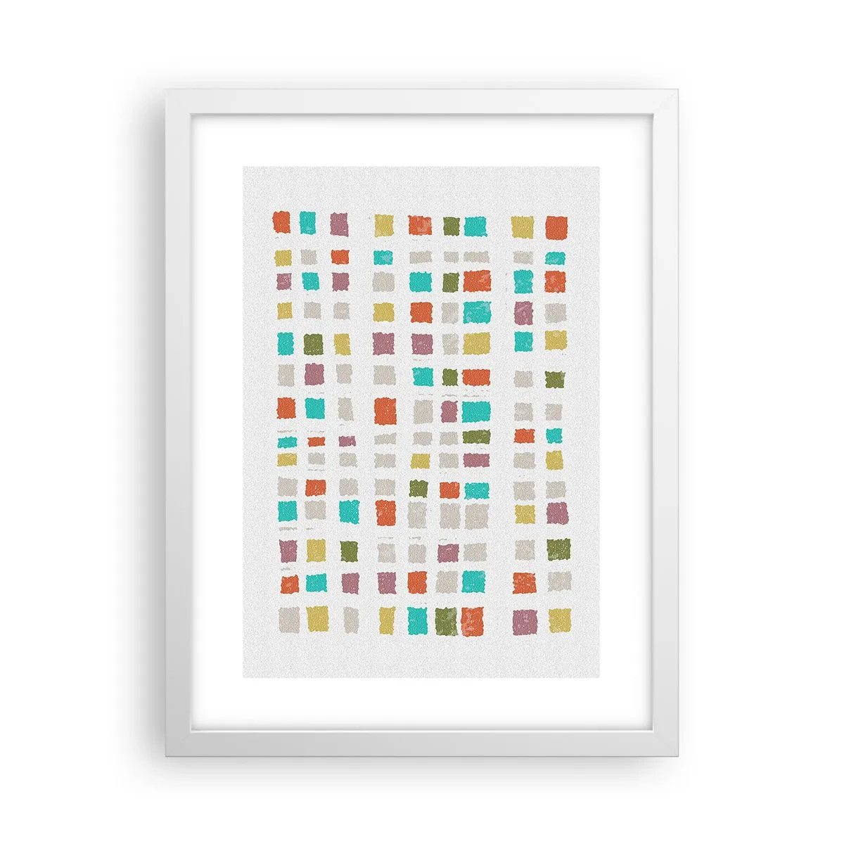 Affisch i vit ram - Ett okänt spel - 30x40 cm