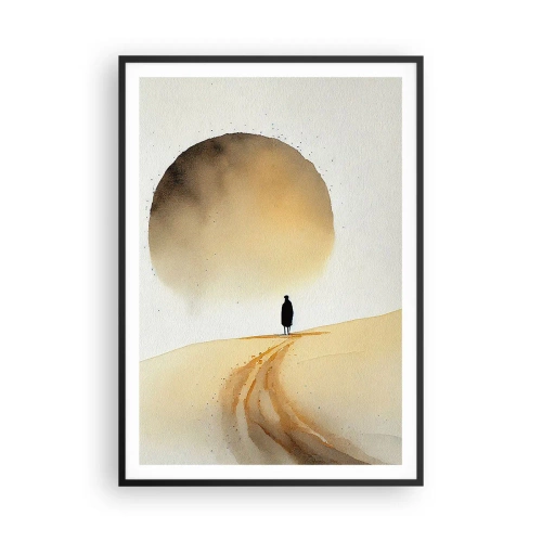 Affisch i svart ram - Alltid längtande - 70x100 cm