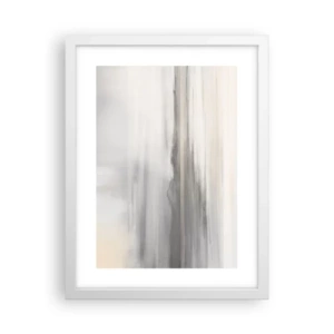 Affisch i vit ram - En eftertänksam bakgrund - 30x40 cm
