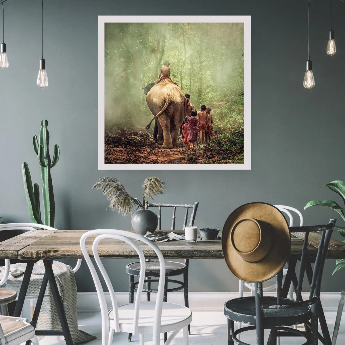 Affisch - Nya Djungelboken - 60x60 cm