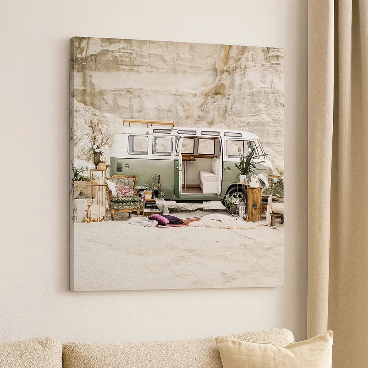 Canvastavla - Bild på duk - Dags att börja resan - 30x30 cm