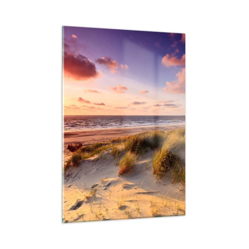 Glastavla - Bild på glas - Luften luktar sommar - 50x70 cm
