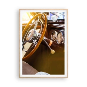 Affisch i ram av ljusek - Smak av lyx från det förflutna - 70x100 cm