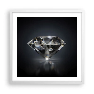 Affisch i vit ram - Bästa flickvännen - 50x50 cm