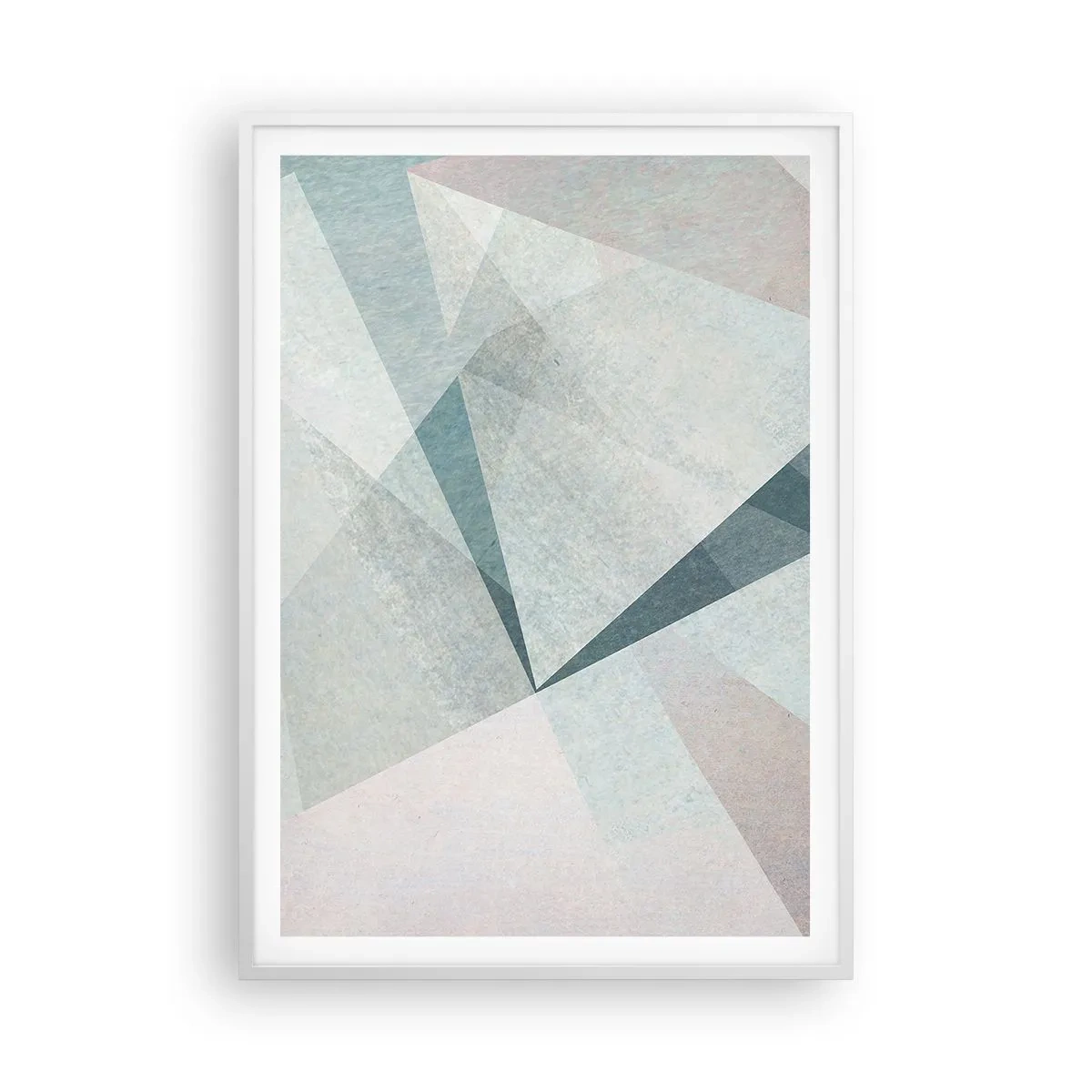 Affisch i vit ram - Lugnt trots dynamiskt - 70x100 cm