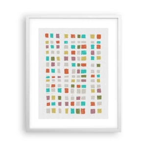 Affisch i vit ram - Ett okänt spel - 40x50 cm