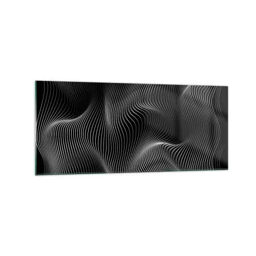 Glastavla - Bild på glas - Ljusets dans i rymden - 120x50 cm