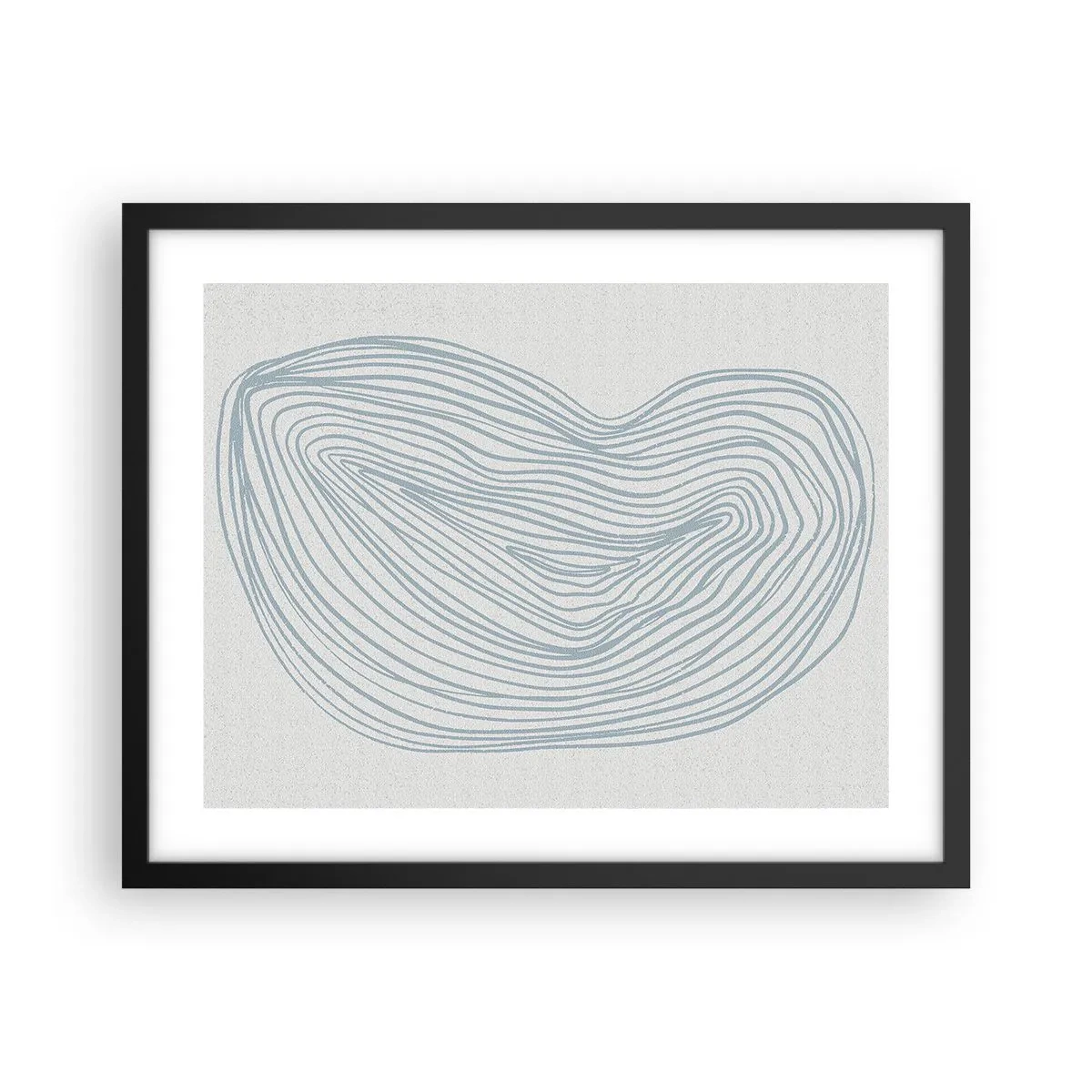 Affisch i svart ram - Droppens leende - 50x40 cm