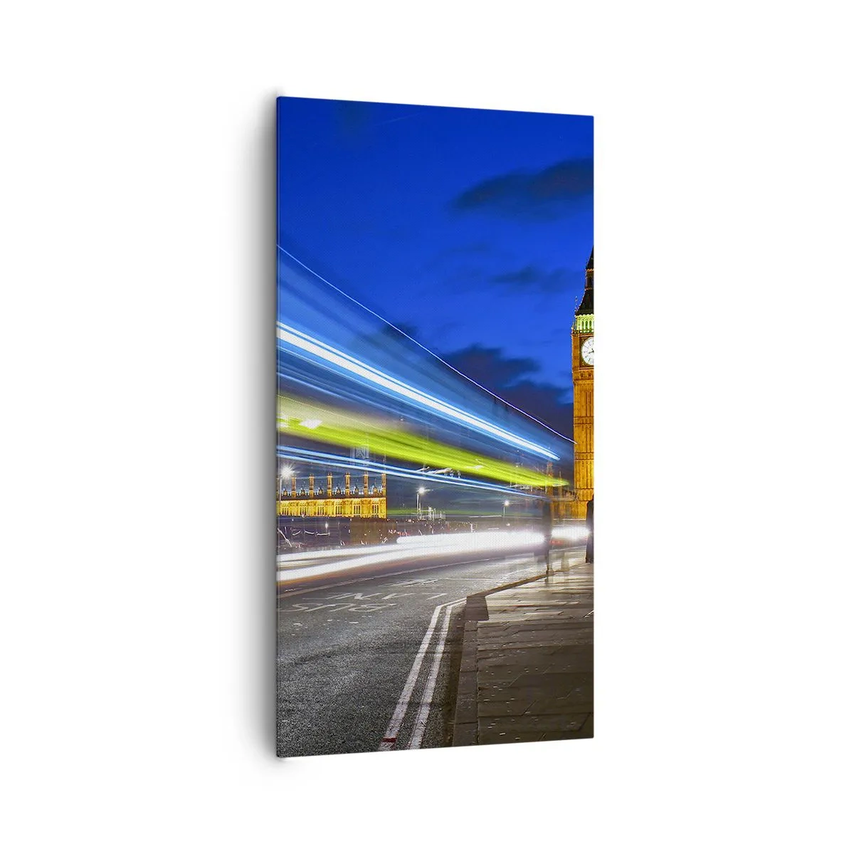 Canvastavla - Bild på duk - Under Big Bens uppsikt - 65x120 cm