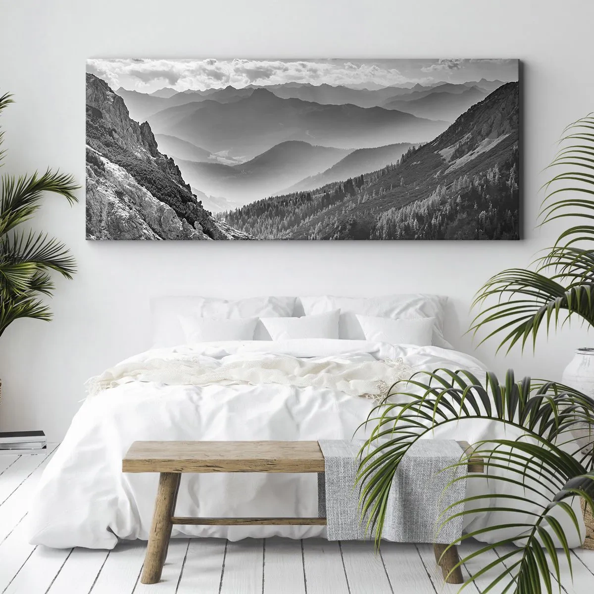 Canvastavla - Bild på duk - Ända fram till horisonten - 160x50 cm