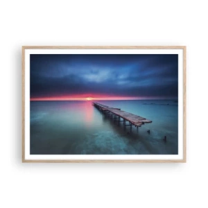 Affisch i ram av ljusek - Mellan himlen och jorden - 100x70 cm