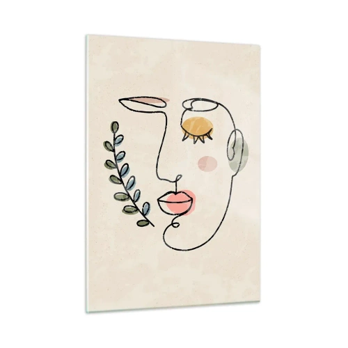 Glastavla - Bild på glas - Återfunnet lugn - 50x70 cm