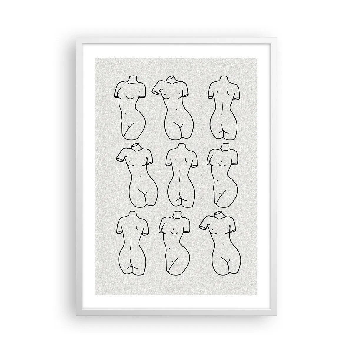 Affisch i vit ram - Endast Venus - 50x70 cm