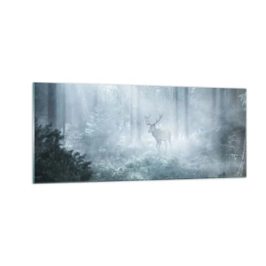 Glastavla - Bild på glas - Morgonrond runt godset - 100x40 cm