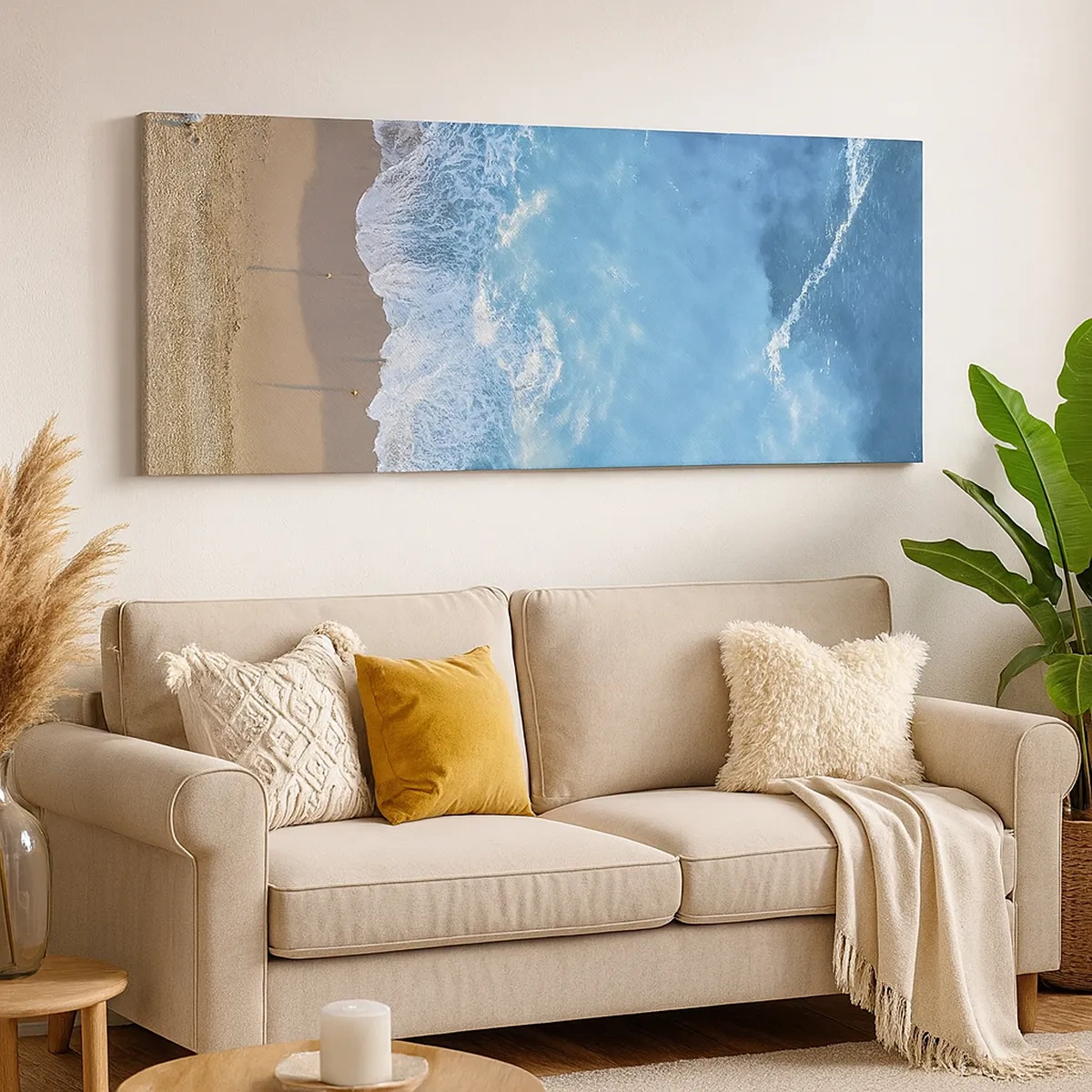 Canvastavla - Bild på duk - Blå styrka - 30x30 cm