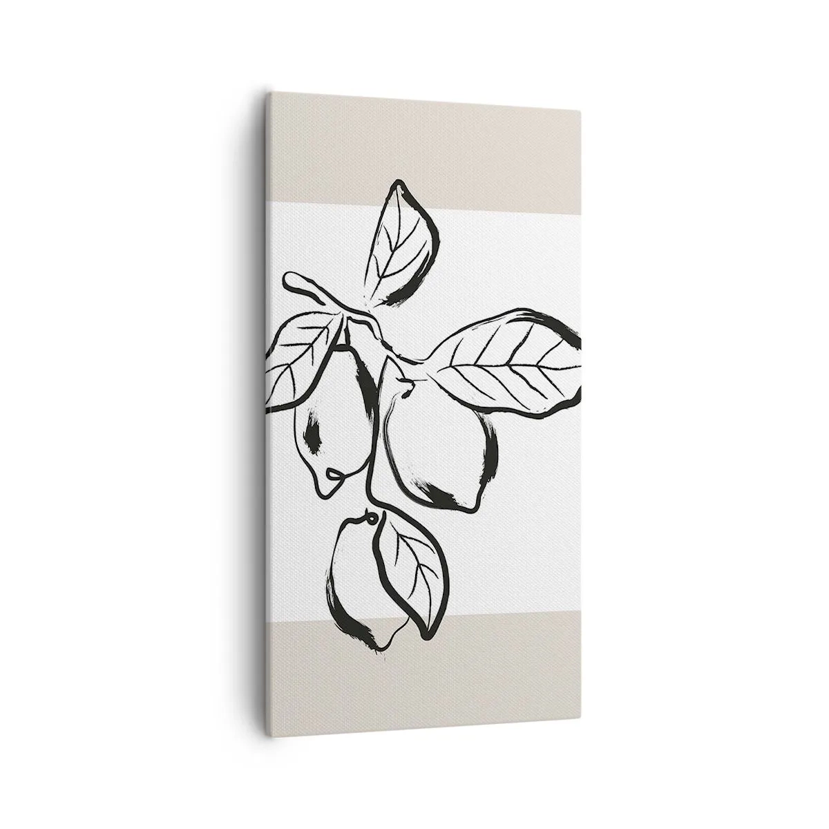 Canvastavla - Bild på duk - Där citronen mognar... - 55x100 cm