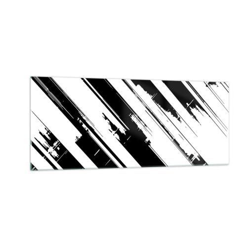 Glastavla - Bild på glas - Intensiv och dynamisk komposition - 100x40 cm