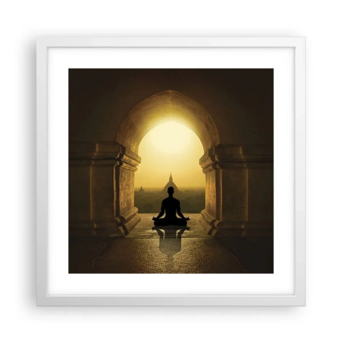 Affisch i vit ram - Full harmoni - 40x40 cm