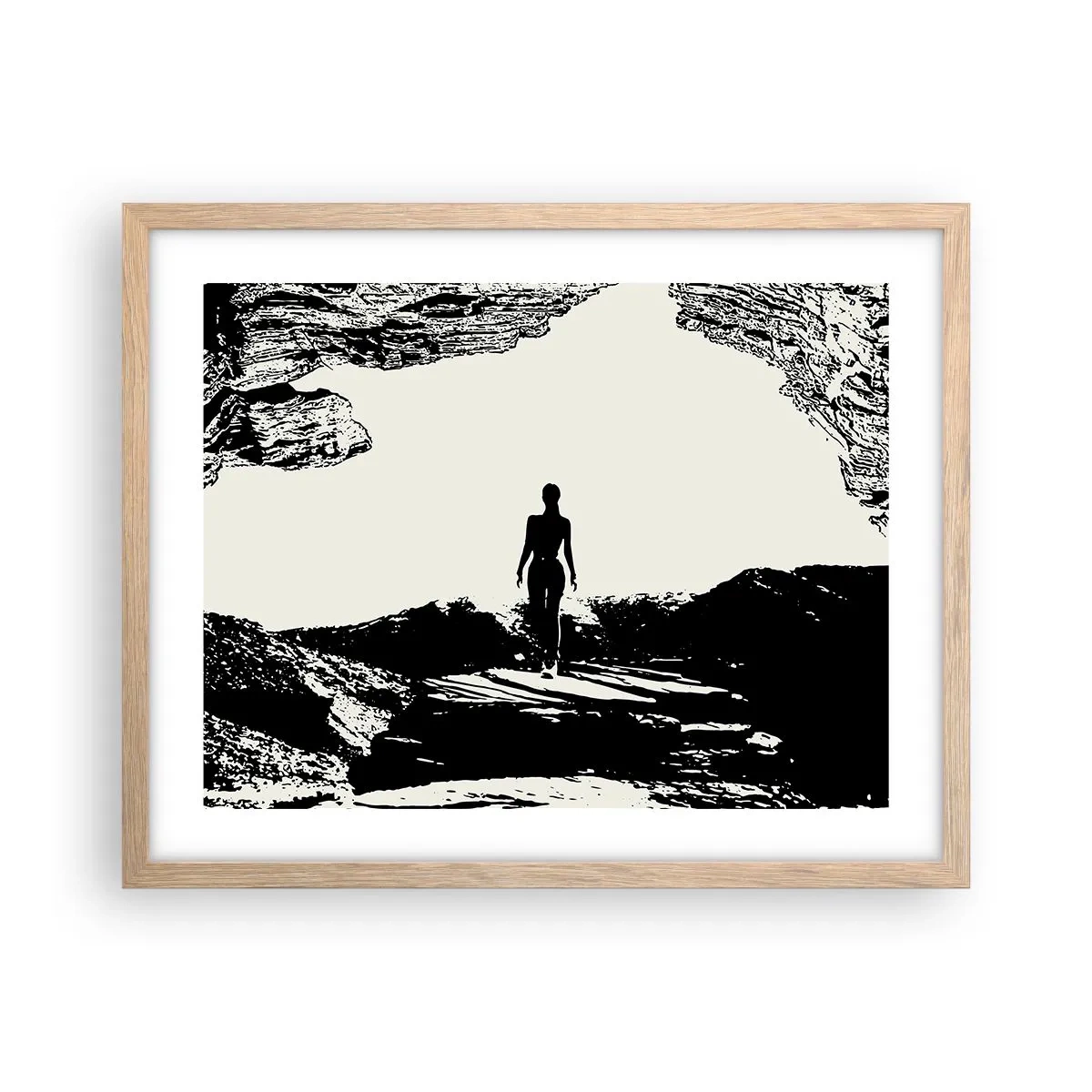 Affisch i ram av ljusek - En ny blick - 50x40 cm