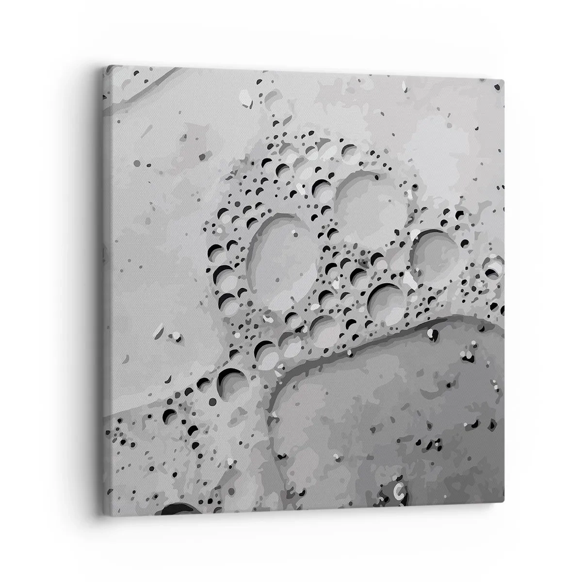 Canvastavla - Bild på duk - Spår efter skum - 30x30 cm
