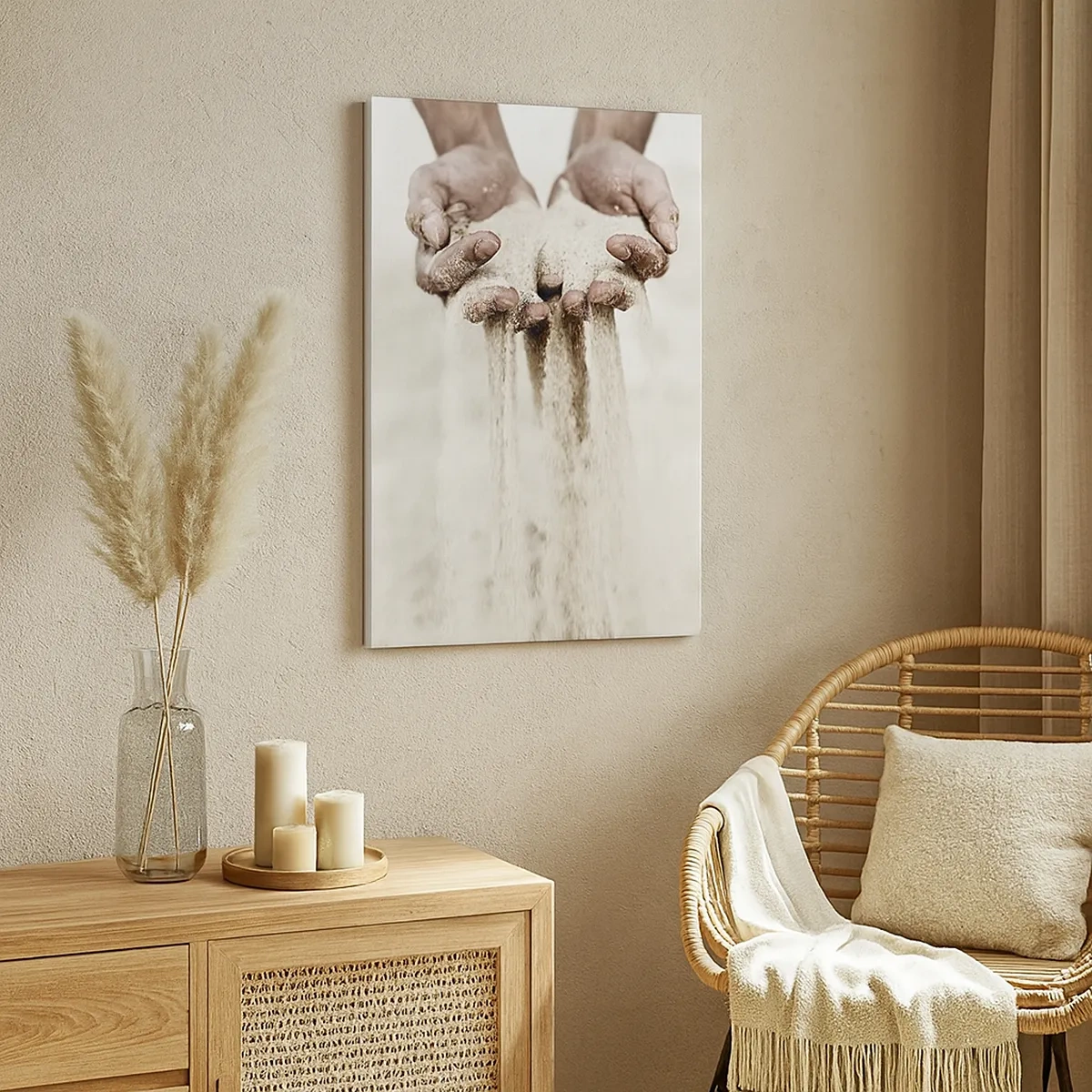 Canvastavla - Bild på duk - Med dessa händer... - 50x70 cm