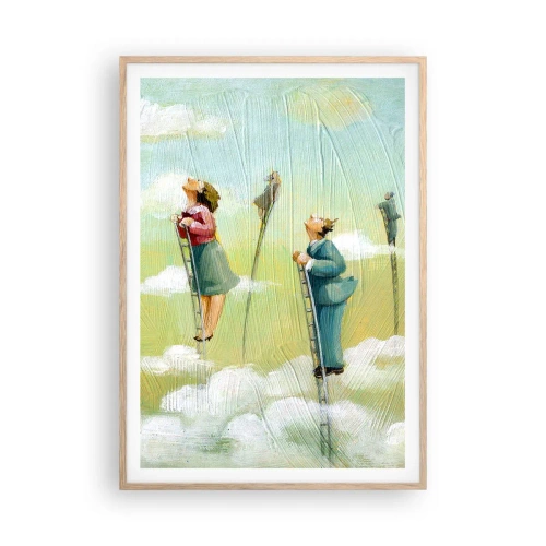 Affisch i ram av ljusek - Efter din dröm - 70x100 cm