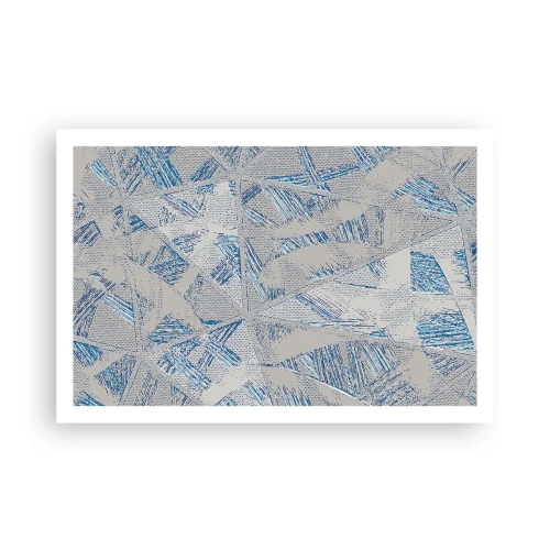 Affisch - I en gråblå labyrint - 91x61 cm