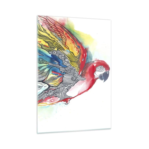 Glastavla - Bild på glas - Lev färgglatt - 50x70 cm