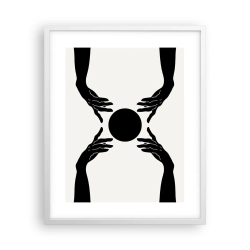 Affisch i vit ram - Ett hemligt tecken - 40x50 cm