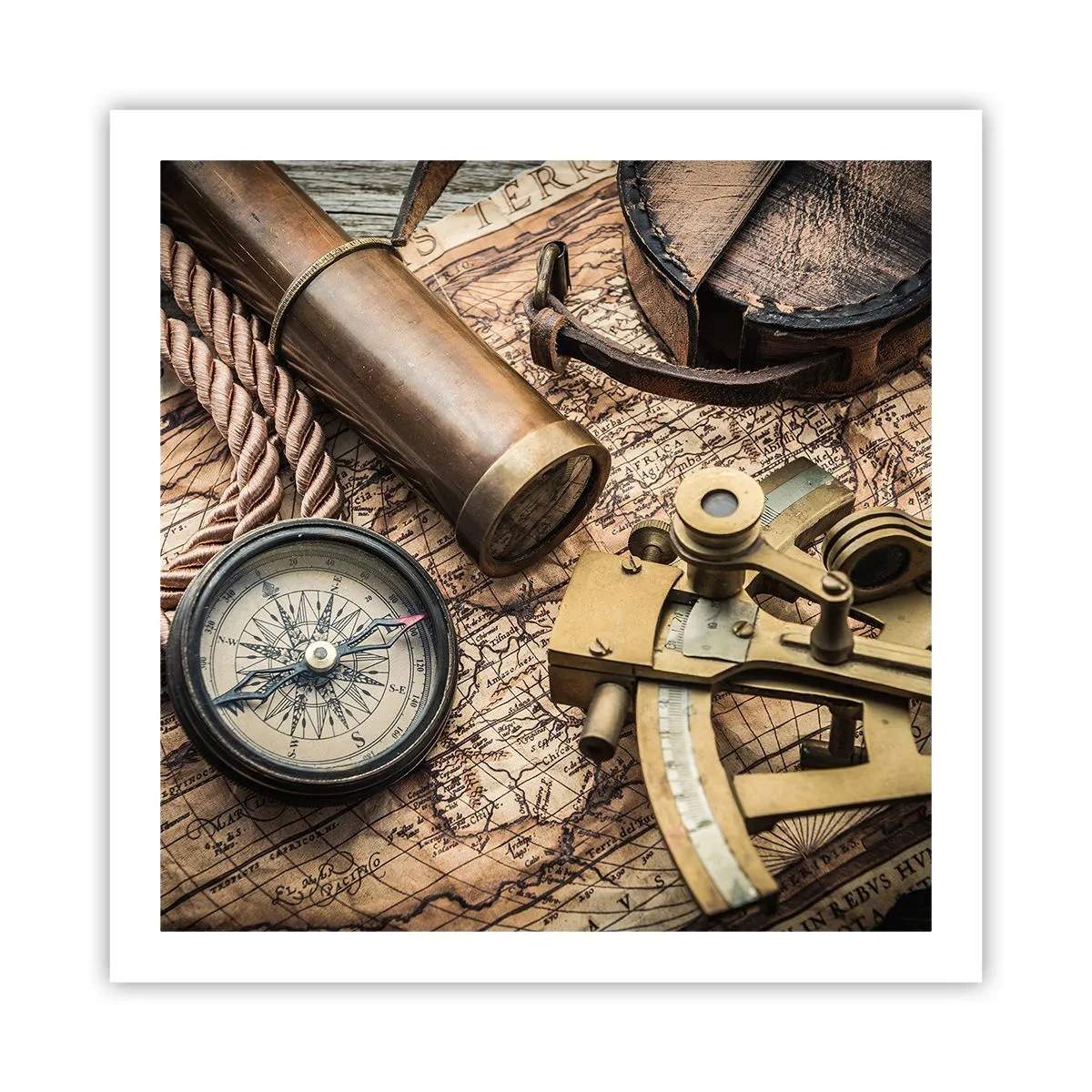 Affisch - Sätt ut kursen - 60x60 cm