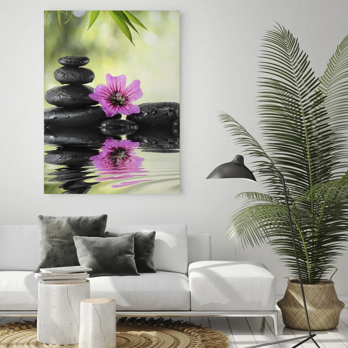 Glastavla - Bild på glas - Tid för själen - 50x70 cm