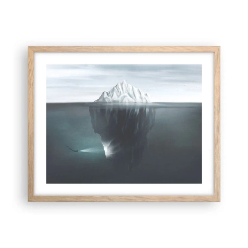 Affisch i ram av ljusek - Undervattensmysterium - 50x40 cm