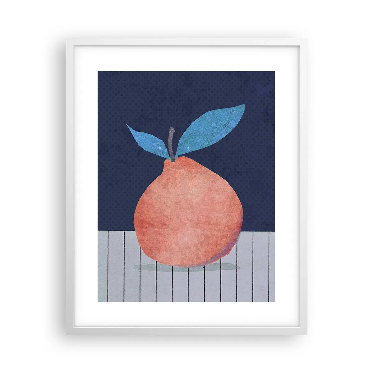 Affisch i vit ram - Konvexitet och planhet - 40x50 cm