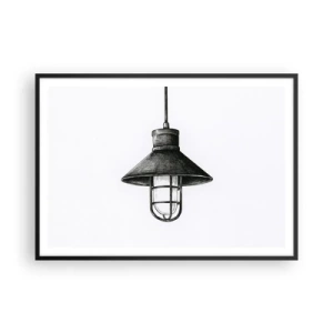 Affisch i svart ram - Som för många år sedan... - 100x70 cm