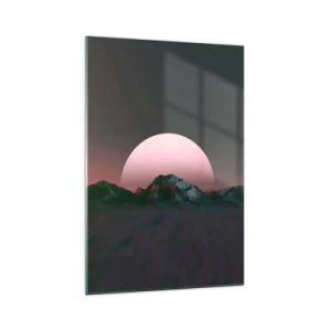 Glastavla - Bild på glas - I den granliggande galaxen - 70x100 cm