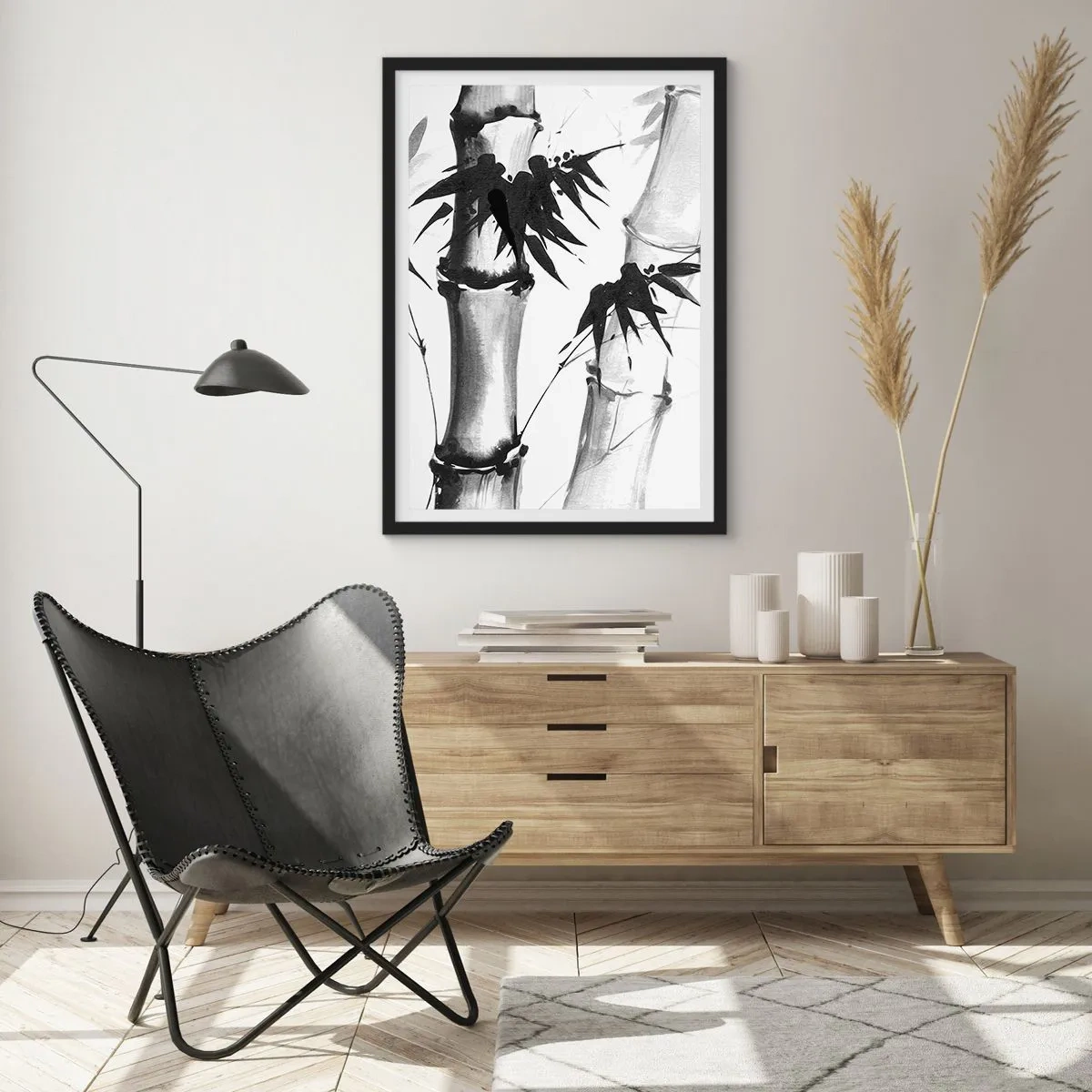 Affisch i svart ram - Inzoomad orient - 70x100 cm