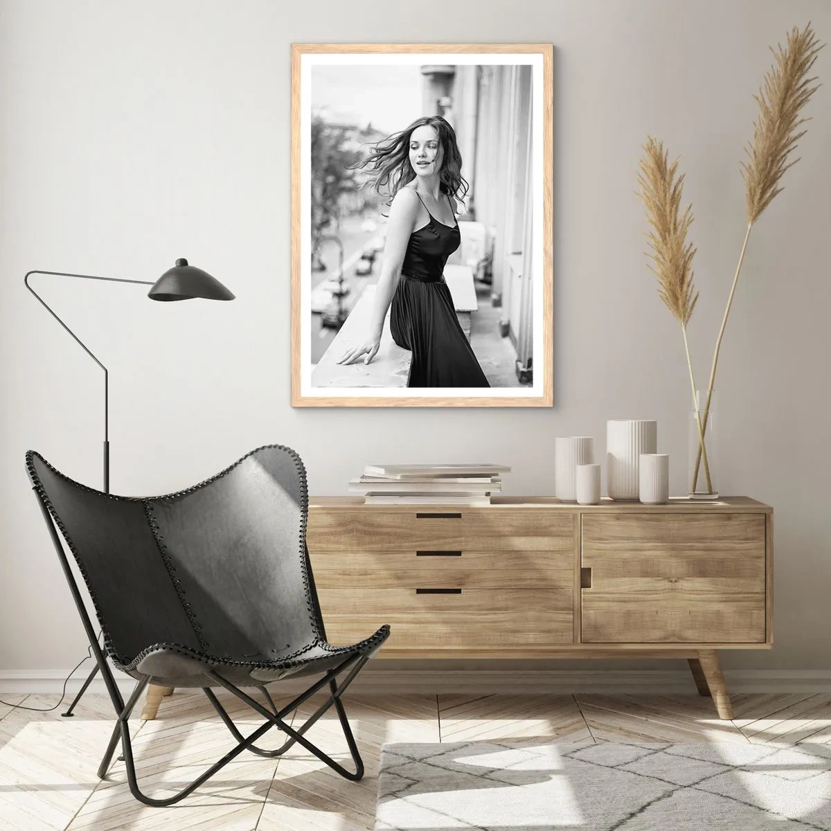 Affisch i ram av ljusek - Säkert en Parisbo - 70x100 cm