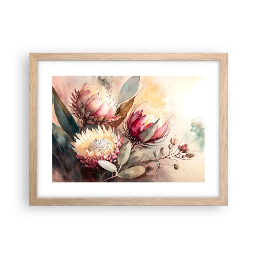 Affisch i ram av ljusek - Från profil och en face - 40x30 cm