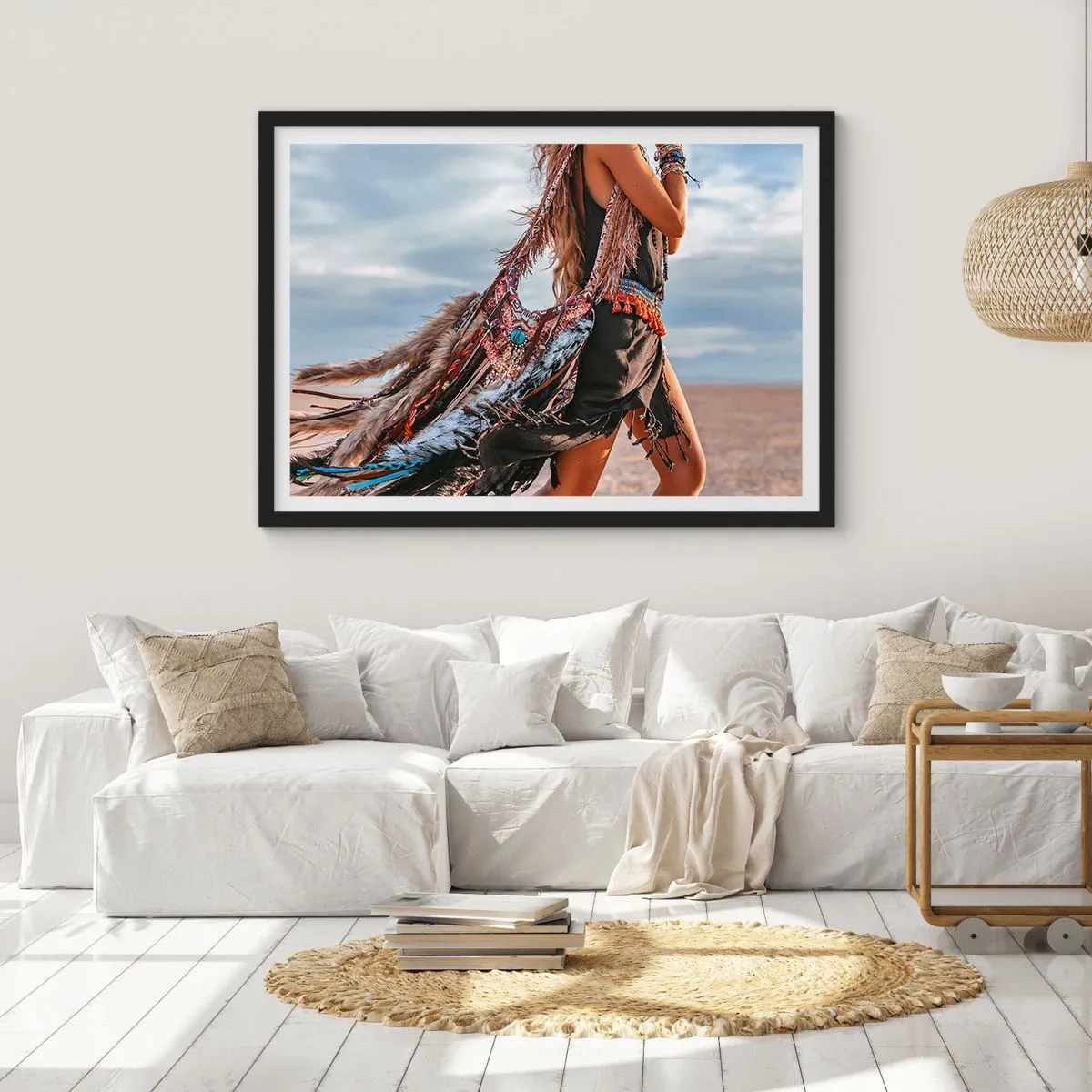 Affisch i svart ram - Shamanens flicka - 50x40 cm