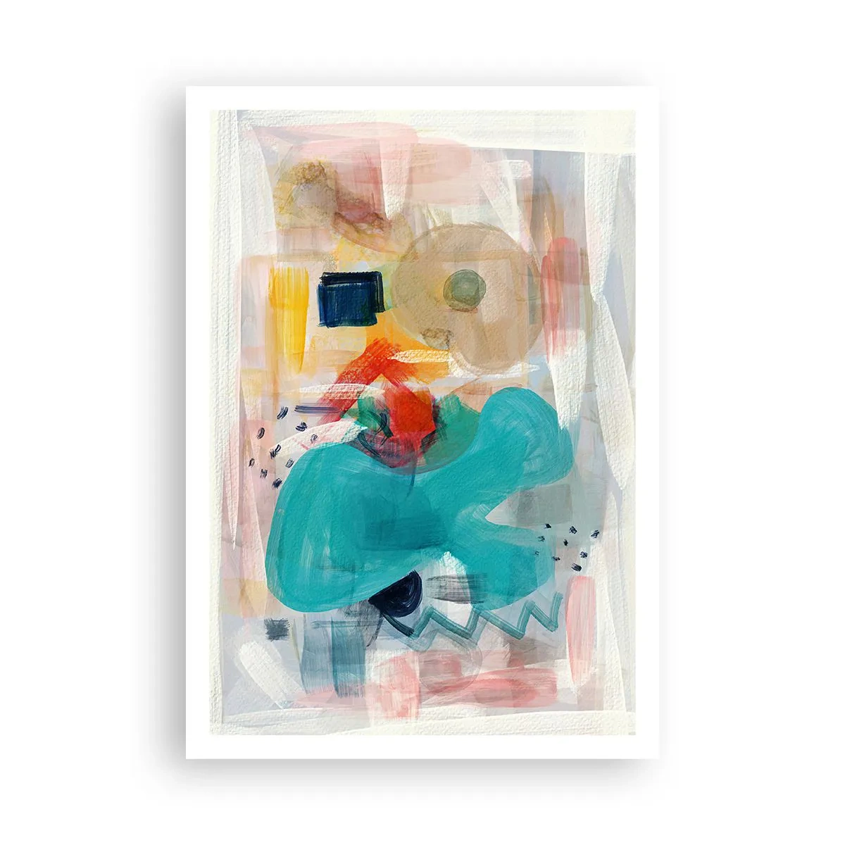 Affisch - Ett färgglatt spel - 70x100 cm