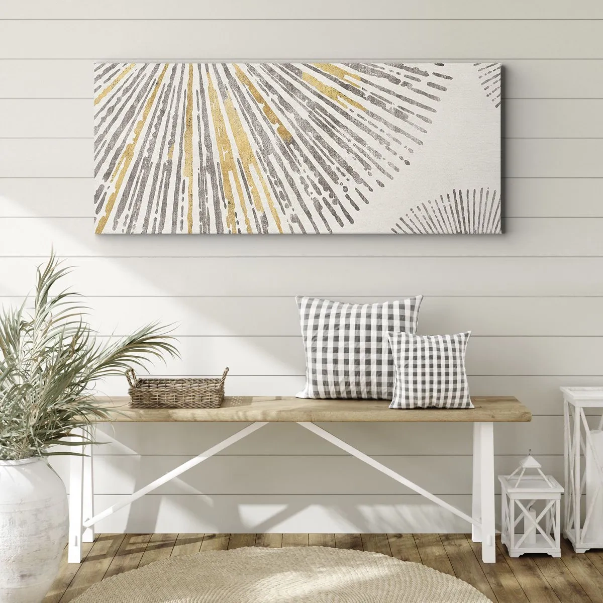 Canvastavla - Bild på duk - Radiens skönhet - 140x50 cm