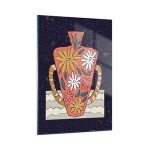 Glastavla - Bild på glas - Målad kanna - 50x70 cm