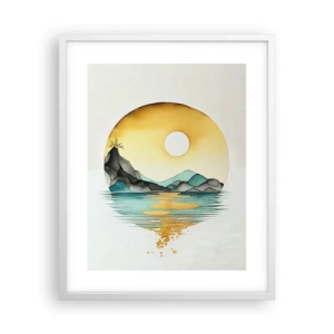 Affisch i vit ram - I en cirkel av skönhet - 40x50 cm