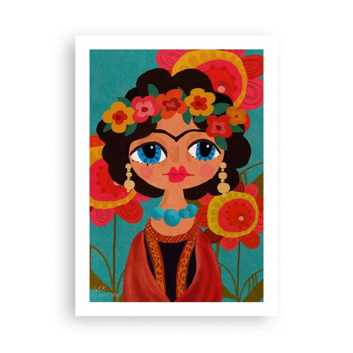 Affisch - Vallmojungfru - 50x70 cm