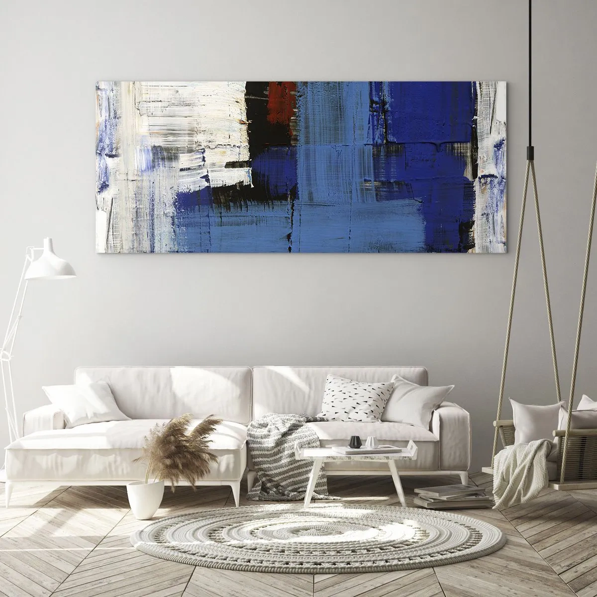 Glastavla - Bild på glas - Det blåas hemlighet - 100x40 cm