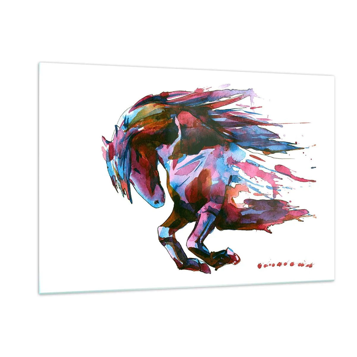 Glastavla - Bild på glas - I extas - 120x80 cm